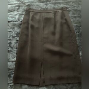 Jones New York Black Pencil Skirt with Front Vent